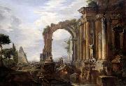 Giovanni Paolo Pannini Capriccio of Classical Ruins France oil painting artist
